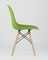 Eames Style DSW зеленый пластик, стальной каркас, натуральный массив бука