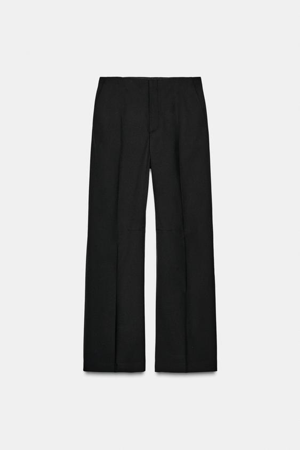 ZARA БРЮКИ МИНИМАЛИСТИЧНЫЕ ИЗ ШЕРСТИ — ZW COLLECTION, ЧЕРНЫЙ