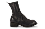 GUIDI PL2 Horse Leather Fashion Crew Ankle Boots Women"s Black