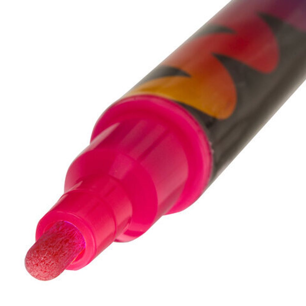 Маркер меловой "POP-ART" РОЗОВЫЙ, 3,5 мм, сухостираемый, для гладких поверхностей, BRAUBERG, 151522