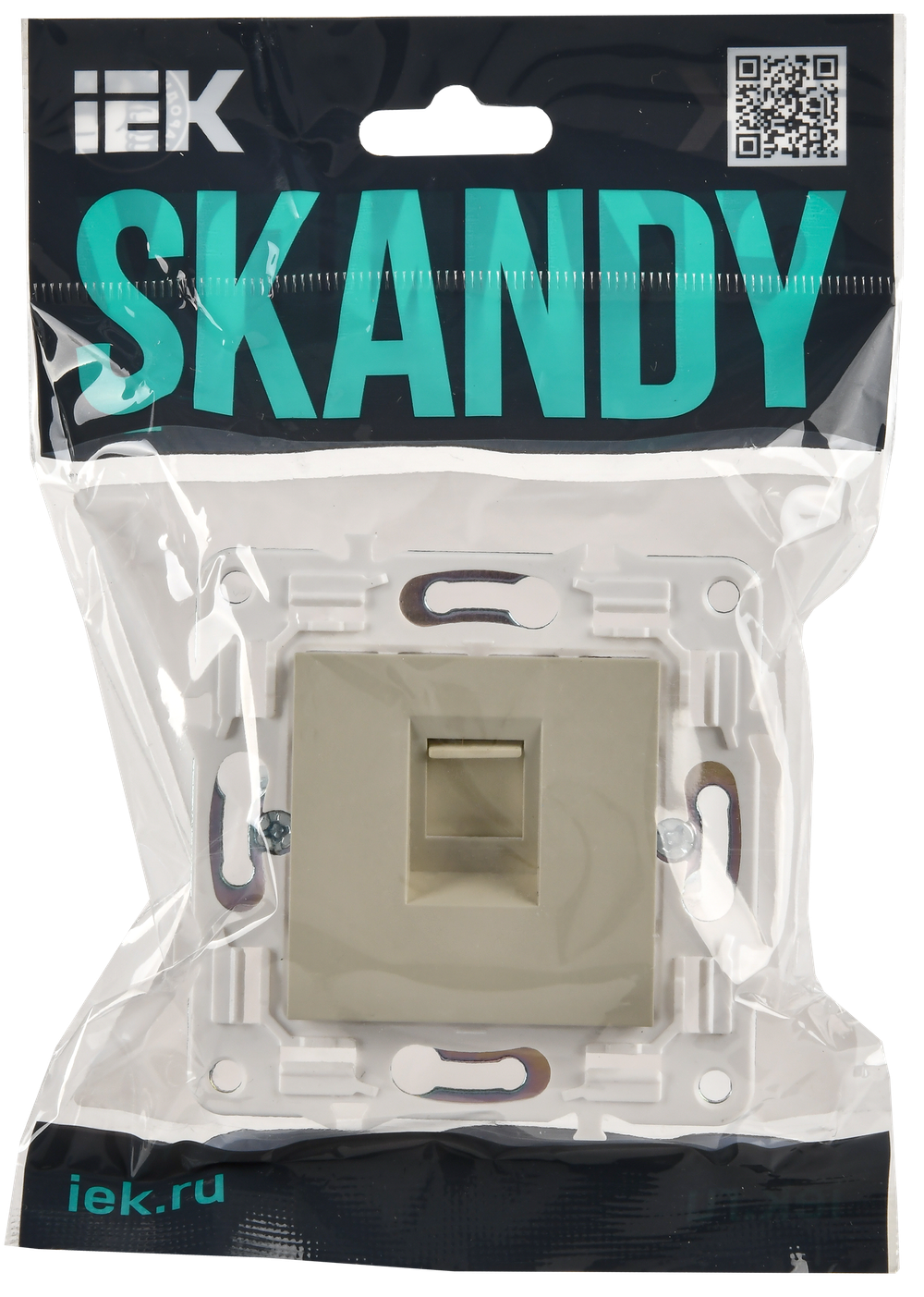 SKANDY Розетка компьютерная RJ45 кат.5E SK-K01B бежевый IEK