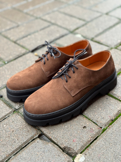 DERBY Brown nubuck classic