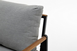 Кресло из алюминия MAYA темный графит