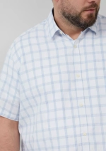 Рубашка с коротким рукавом в клетку и нагрудным карманом s.Oliver