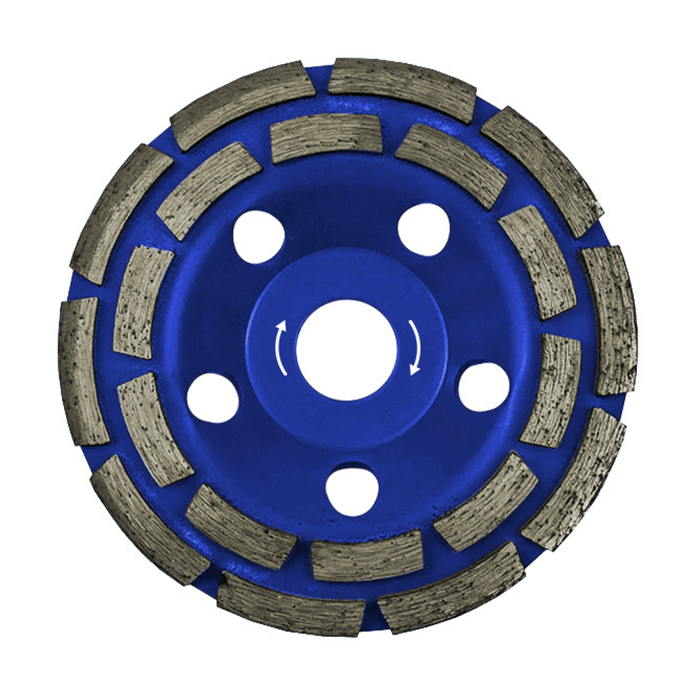 Чашка алмазная двухрядная ALTECO 125x22.23x6 мм