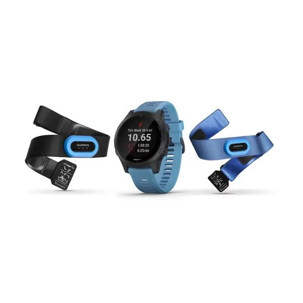 Смарт-часы Garmin Forerunner 945, синий, комплект HRM, 010-02063-11
