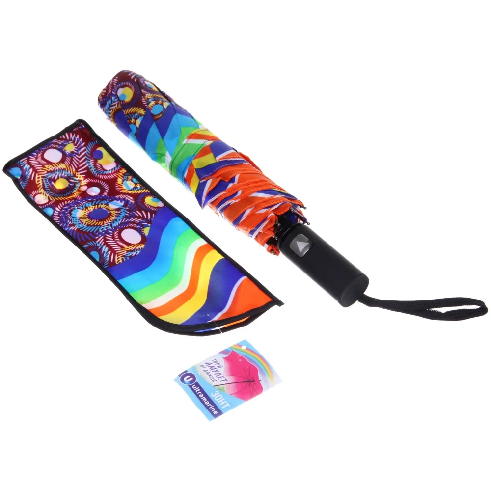 Зонт женский полуавтомат «Кланти», микс 6 цветов, 8 спиц, d-100см, длина в слож. виде 30см