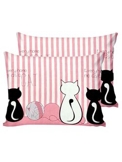 Наволочка комплект 2шт Simple House "Amici (полисатин)" 50х70 см