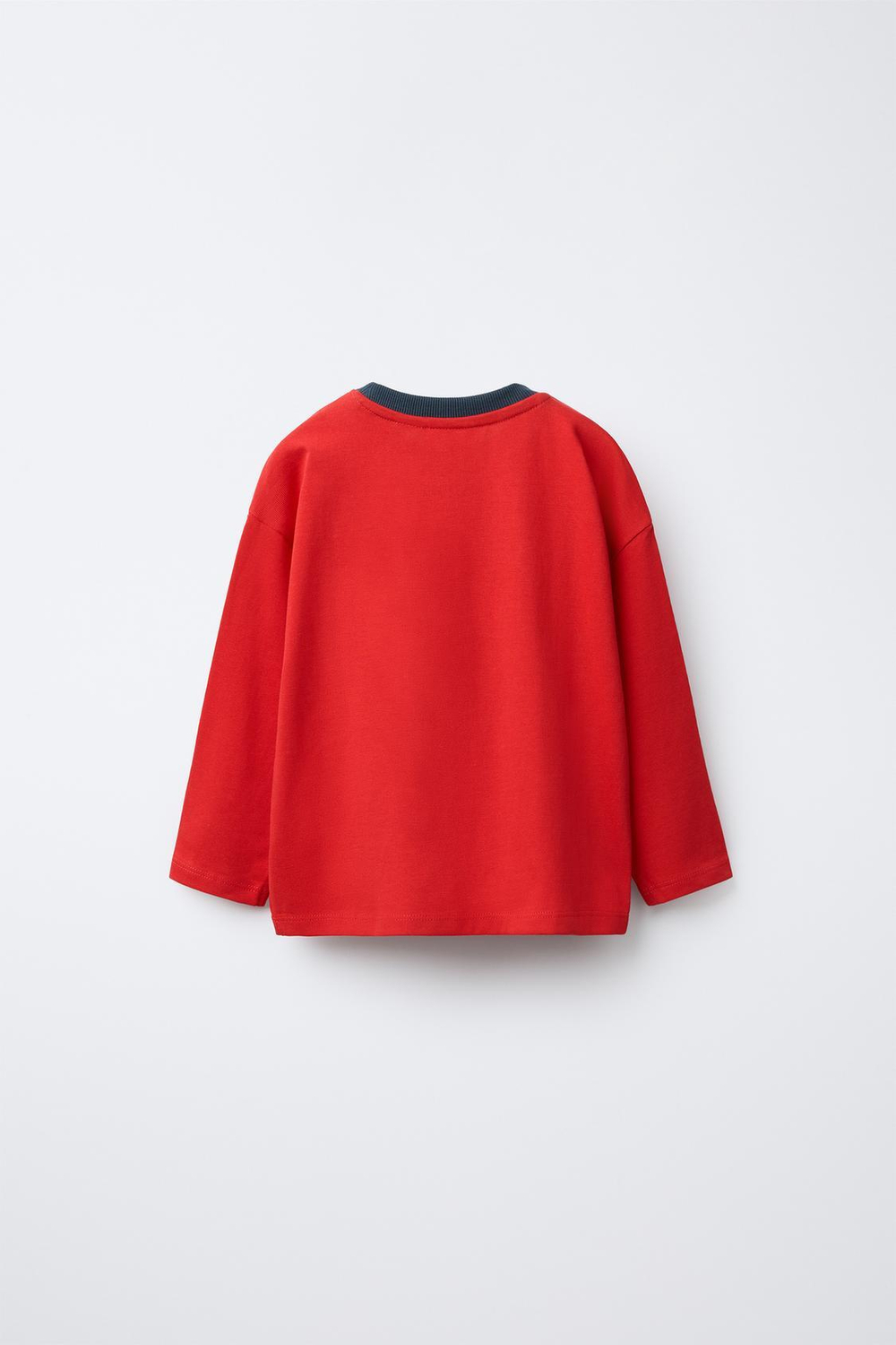 ZARA ФУТБОЛКА С РЕЛЬЕФНОЙ НАДПИСЬЮ, КРАСНЫЙ