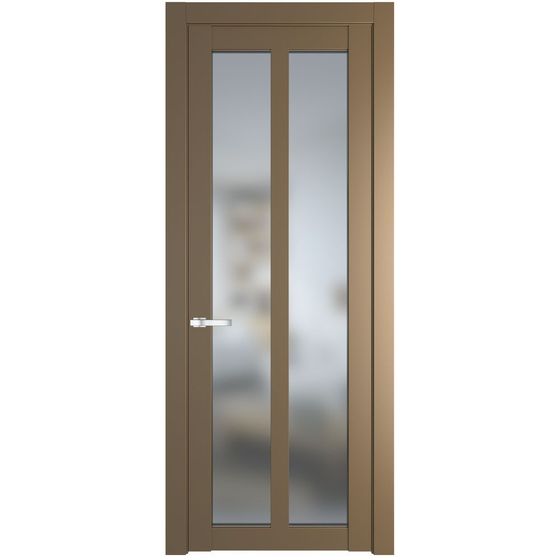 Межкомнатная дверь эмаль Profil Doors 1.7.2PD перламутр золото стекло матовое