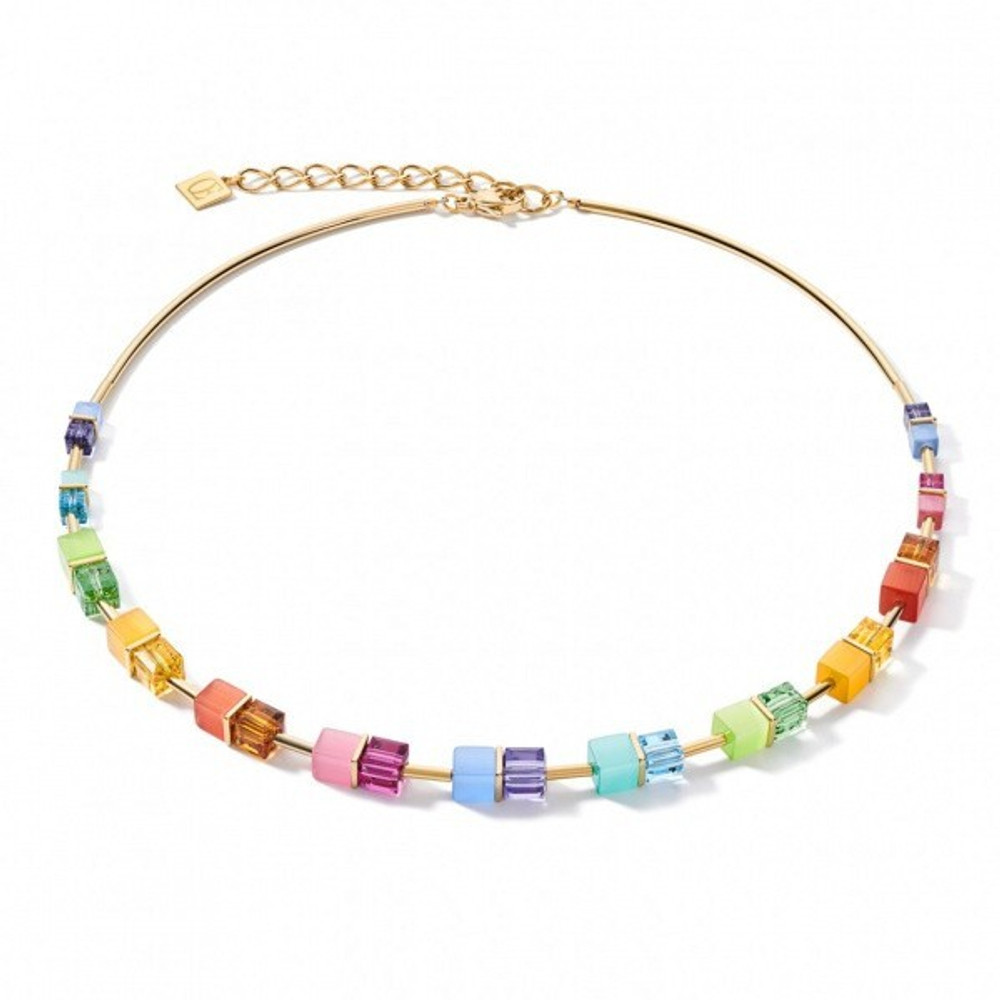 Колье Coeur de Lion Multicolor Rainbow-Gold 5020/10-1535 цвет мультиколор