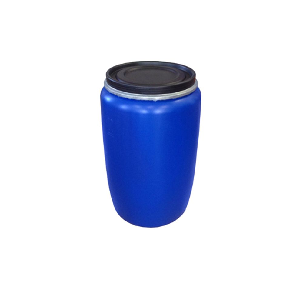 Бочка Родемос НПЦ 127л пластиковая с крышкой и хомутом синяя