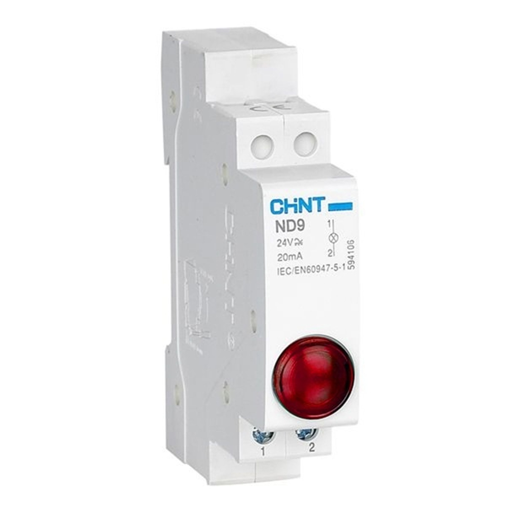 Индикатор ND9-1/r красный ,AC/DC230В (LED) Chint 594113