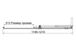 Душевая дверь Волк-Ин (Walk-In) VDS-4WSL120CL-R, 1200, хром, стекло прозрачное, правая
