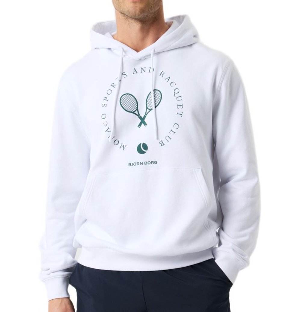 Мужская теннисная кофта Björn Borg Classic Print - white