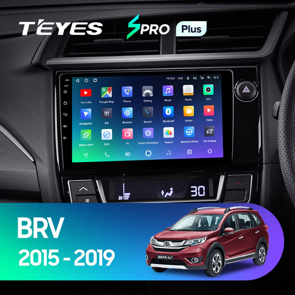 Teyes SPRO Plus 9" для Honda BR-V 2015-2019 (прав)