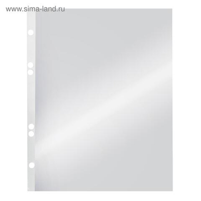 Файл-вкладыш А5, 35 мкм, BRAUBERG, глянцевый, вертикальный, 100 штук