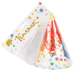 Колпаки праздничные «С Днём Рождения. Шары Конфетти», 6 шт