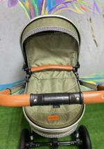 Коляска-трансформер 2в1 V9 Зеленый (оливковый) текстиль