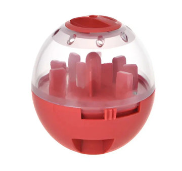 Yugi Игрушка  для собак Шар-Лабиринт для лакомства красный 10*10 см