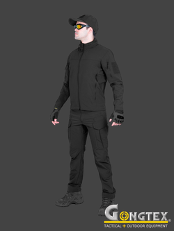 Костюм SoftShell Gongtex Outdoor Tactical Suit (без флиса). Чёрный