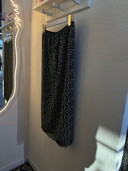 Юбка MIDI "Барбарис" (чернильный с рисунком)