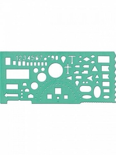 Линейка офицерская 20 см, пластик, ассорти