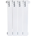 Радиатор биметаллический STOUT Space 500 - 4 секции (подключение нижнее правое, цвет белый)