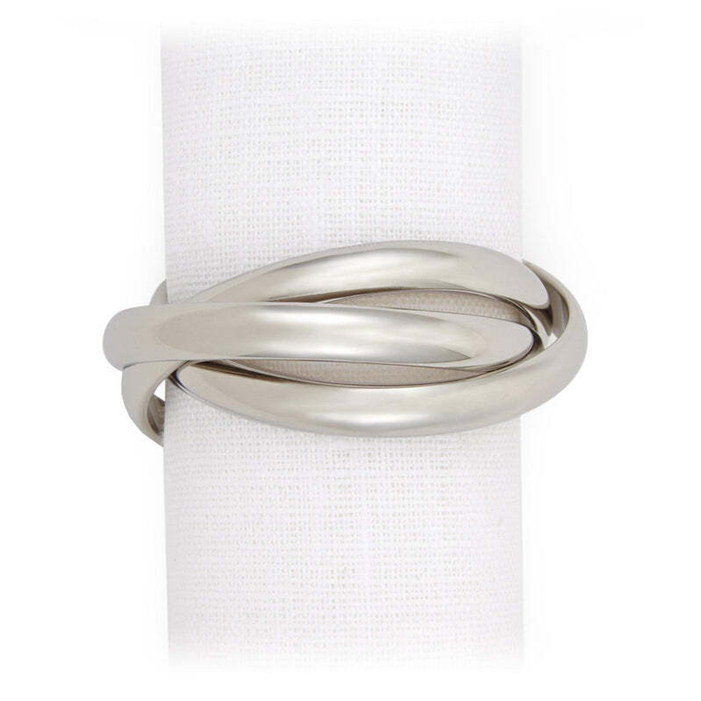 Набор колец для салфеток L'Objet Three Platinum (4 шт.)