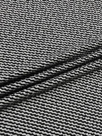 Трикотаж кашемировый Giuseppe Botto & Figli double face в черно-серую полоску