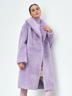 Шуба женская чебурашка тедди эко