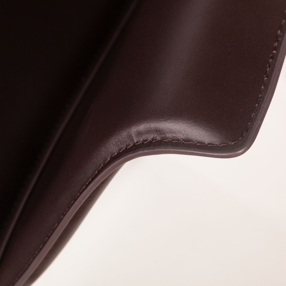 Стул  с подлокотниками GIO, кожа коричневый