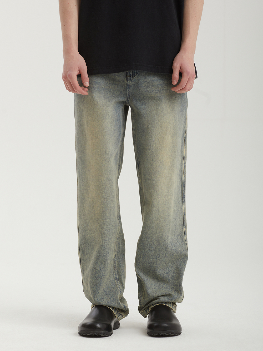 Мужские Джинсы (Straight Fit) Workers Club Straight Leg