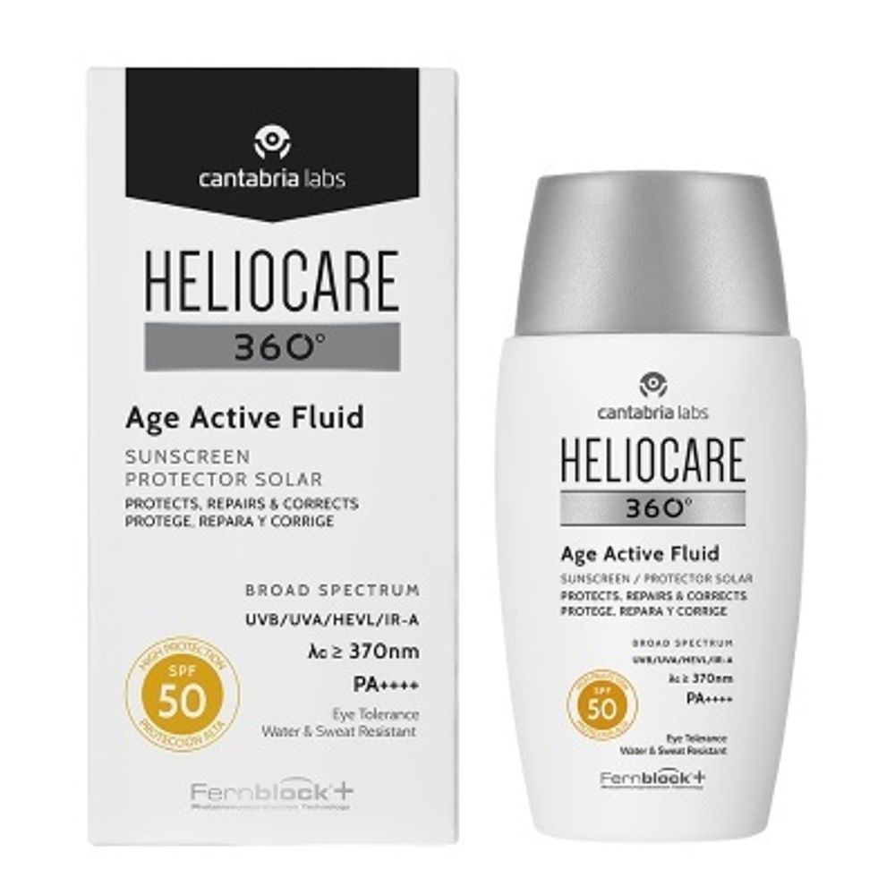 HELIOCARE 360° Age Active Fluid Sunscreen SPF 50 (Cantabria Labs) – Солнцезащитный омолаживающий флюид СЗФ 50