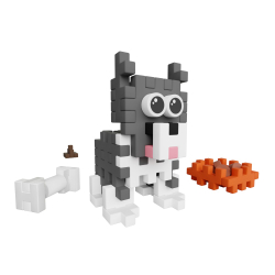 Marioinex - Мини-конструктор Waffle POCKET PETS PUPPIES Хаски 44 элемента. 907917