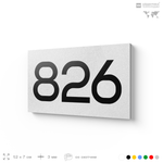 Номер на дверь 826, табличка на дверь для офиса, квартиры, кабинета, аудитории, склада, белая 120х70 мм, Айдентика Технолоджи