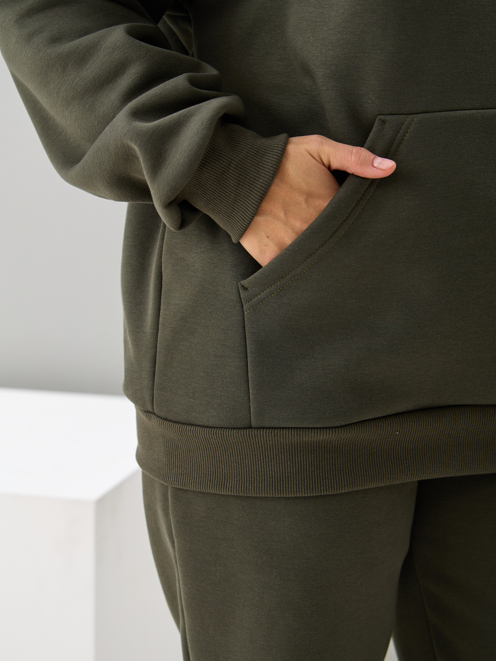 Костюм с брюками КБис-091/хаки-п