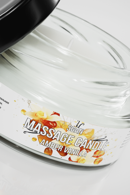 Массажное масло с кокосовым воском и эфирными маслами SGAN, ваниль, 50 мл