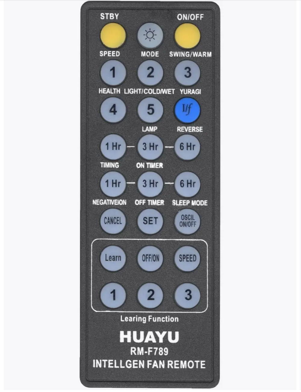 Пульт универсальный для вентиляторов RM-F789 Huayu