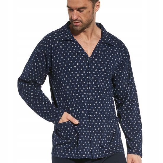 Пижама мужская на пуговицах с длинным рукавом и брюками Cornette 114/56