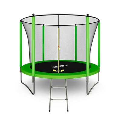 ARLAND Батут 10FT с внутренней страховочной сеткой и лестницей (Light green)