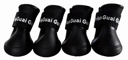 Homepet сапожки для собак, черные, размер M, 5х4 см