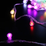 Гирлянда для дома НИТЬ «Сияющая капля» 10 м 60 ламп LED, прозр.пров, 8 реж,IP-20, Мультицвет (возможность соединения)