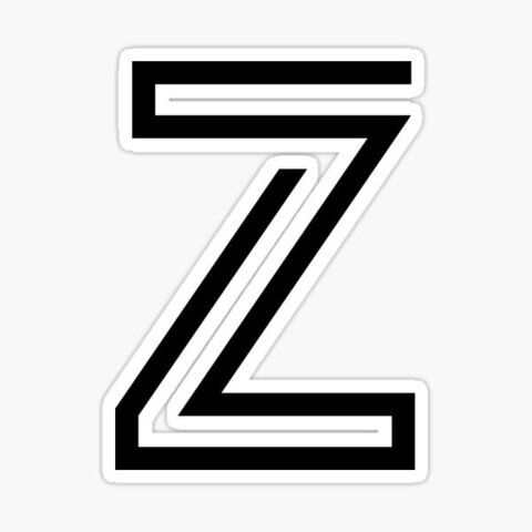 Наклейка буква «Z»
