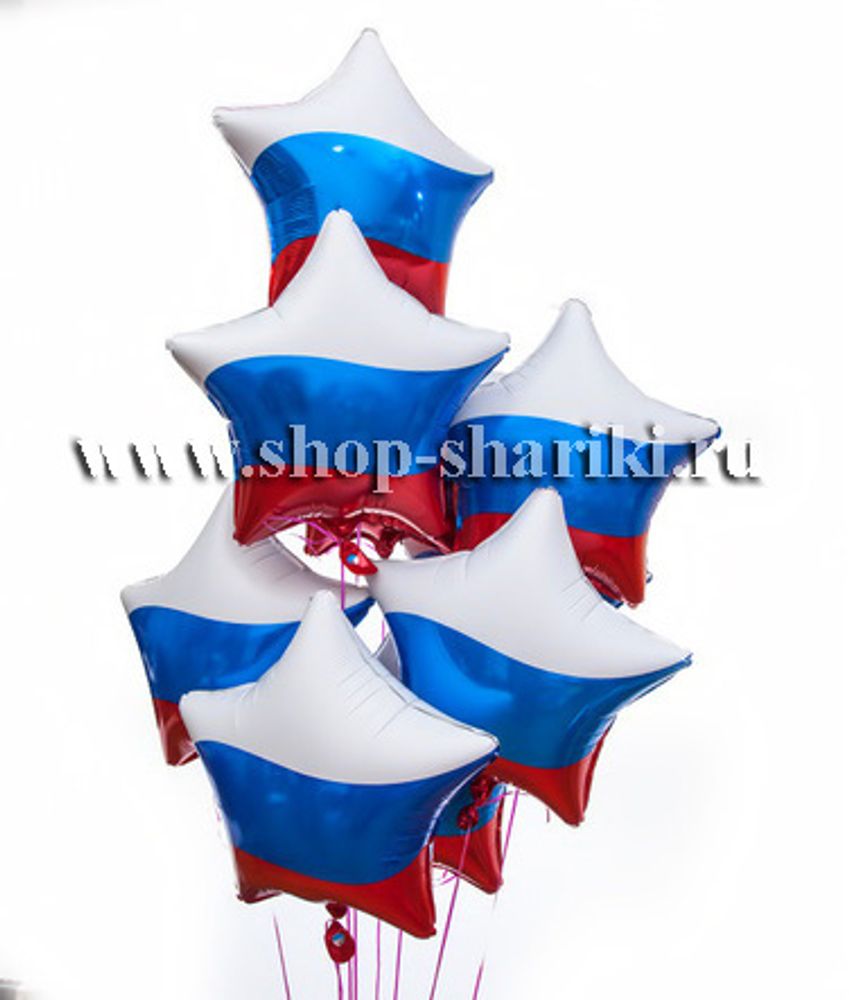 shop-shariki.ru фольгированные шары звезды триколор