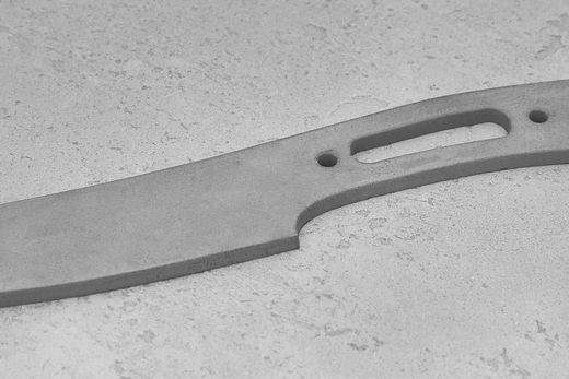 Заготовка для ножа, сталь M390 2,6мм. Модель "Rook" с клинком 95мм, ТО 62-63HRC