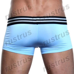 Мужские трусы боксеры голубые HOM