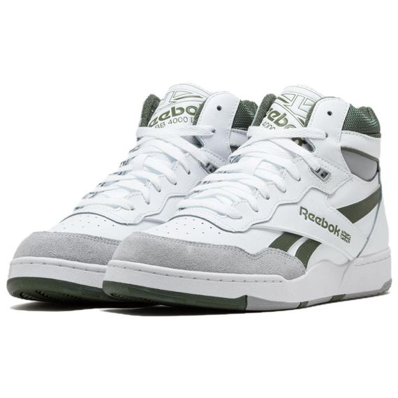 reebok BB 4000 Винтажные баскетбольные кроссовки MID Топ Белый Мужские
