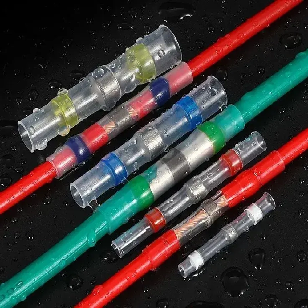 Термоусадка для проводов с клеевым слоем припоем / набор термоусадочных трубок 300 шт