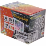 Гирлянда для улицы БАХРОМА ш3м* в40/60см 100 ламп LED, прозр. пров, 8 реж, IP-54, Мультицвет (возможность соединения)